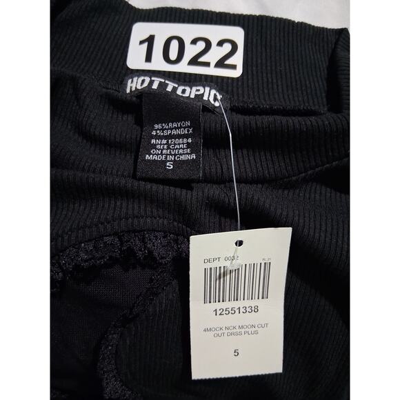 Hot Topic Celestial Moon Womens size 5X Ribbed Whimsigoth Witchy Fairygoth Dress - Picture 7 of 10